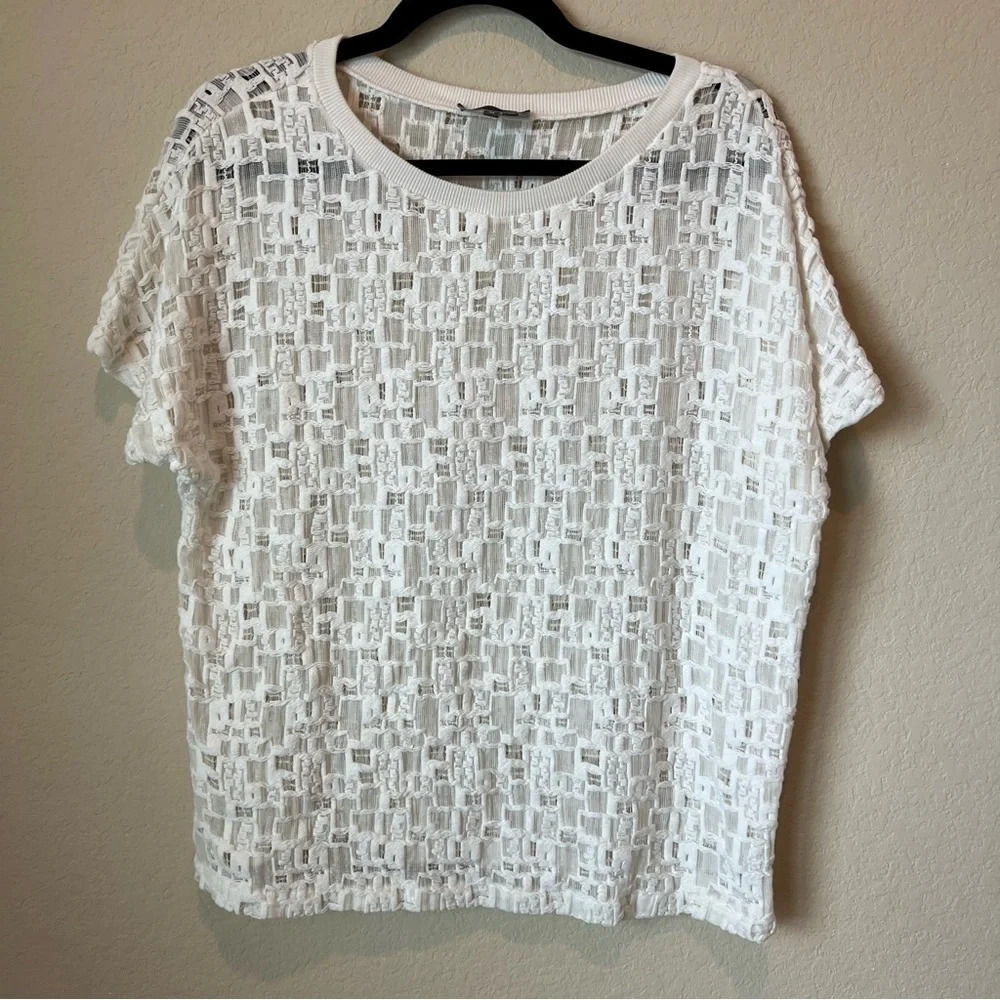 Vince Knit Relaxed Short Sleeve Top